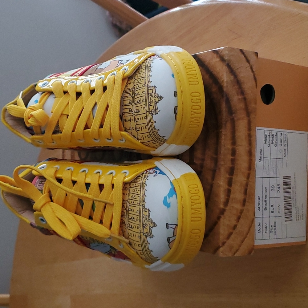 Brazil yellow sneakers